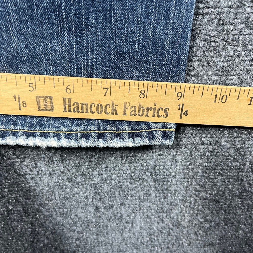 American Eagle Jeans Mens 33 Blue Distressed Straight Leg Medium Wash Denim - Picture 8 of 11